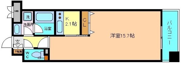 勾当台公園駅 徒歩7分 4階の物件間取画像